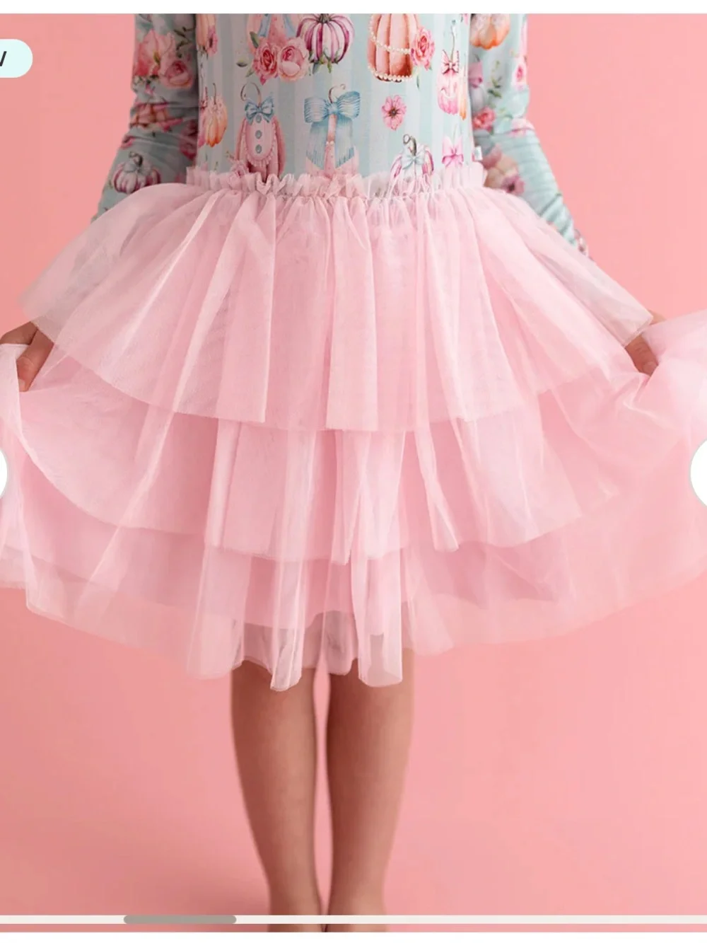 Posh Peanut Edie Long Sleeve Tulle Dress